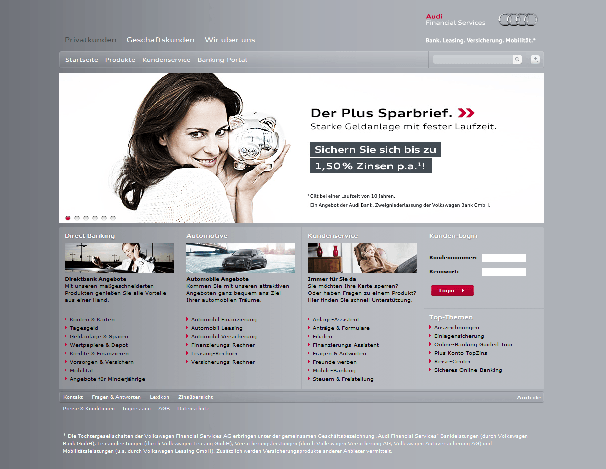 Tagesgeld Audi Bank Tagesgeld Audi Bank