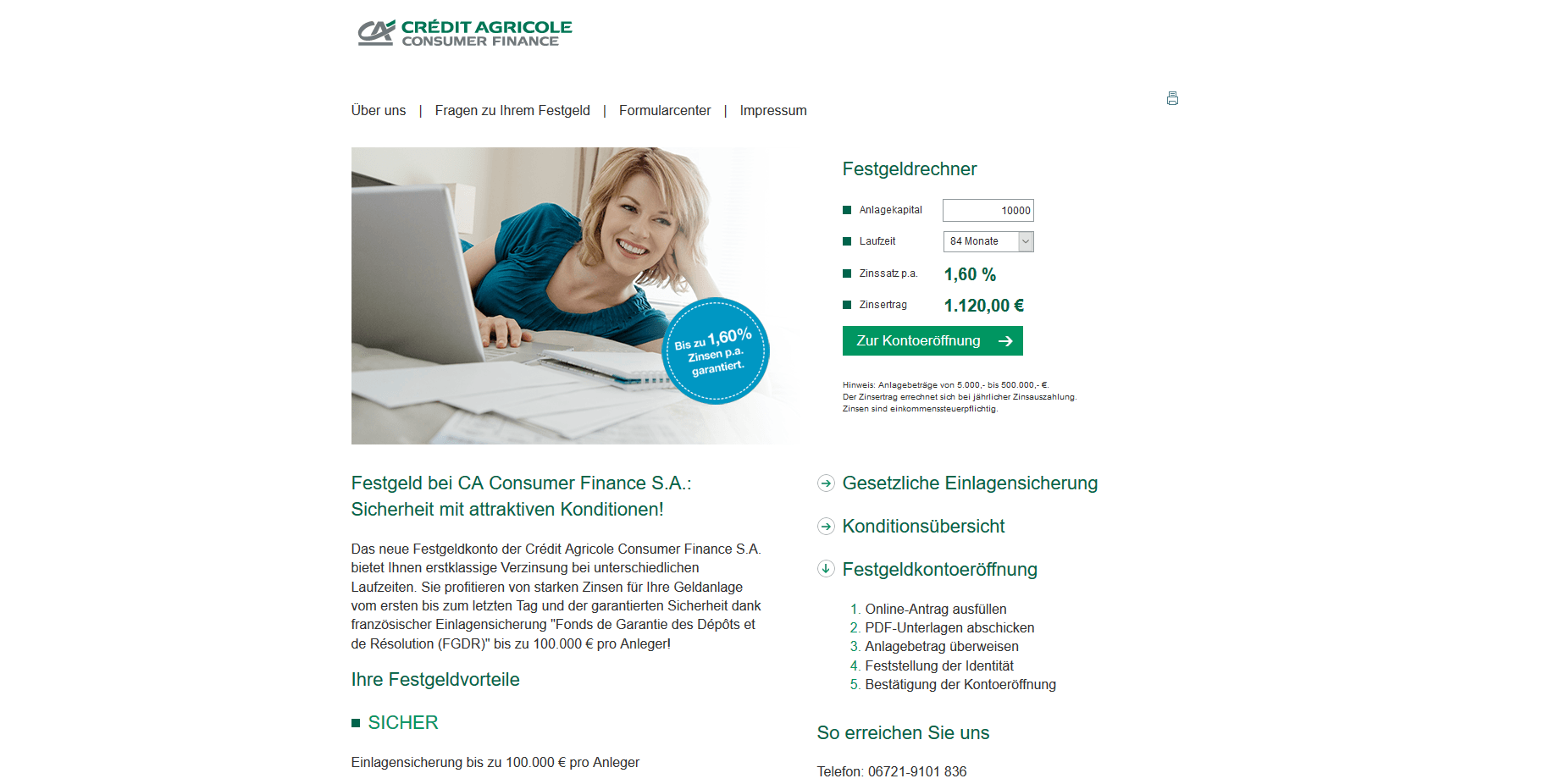 Credit Agricole Festgeld Aktueller Test Erfahrungen 02 2020