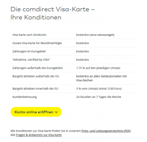 Comdirect Visa Kreditkarten Vergleich Testsieger 11