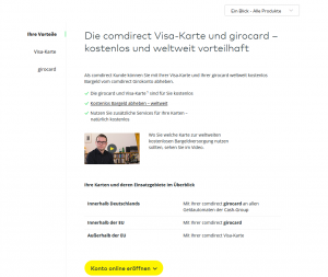 Comdirect Visa Kreditkarten Vergleich Testsieger 11